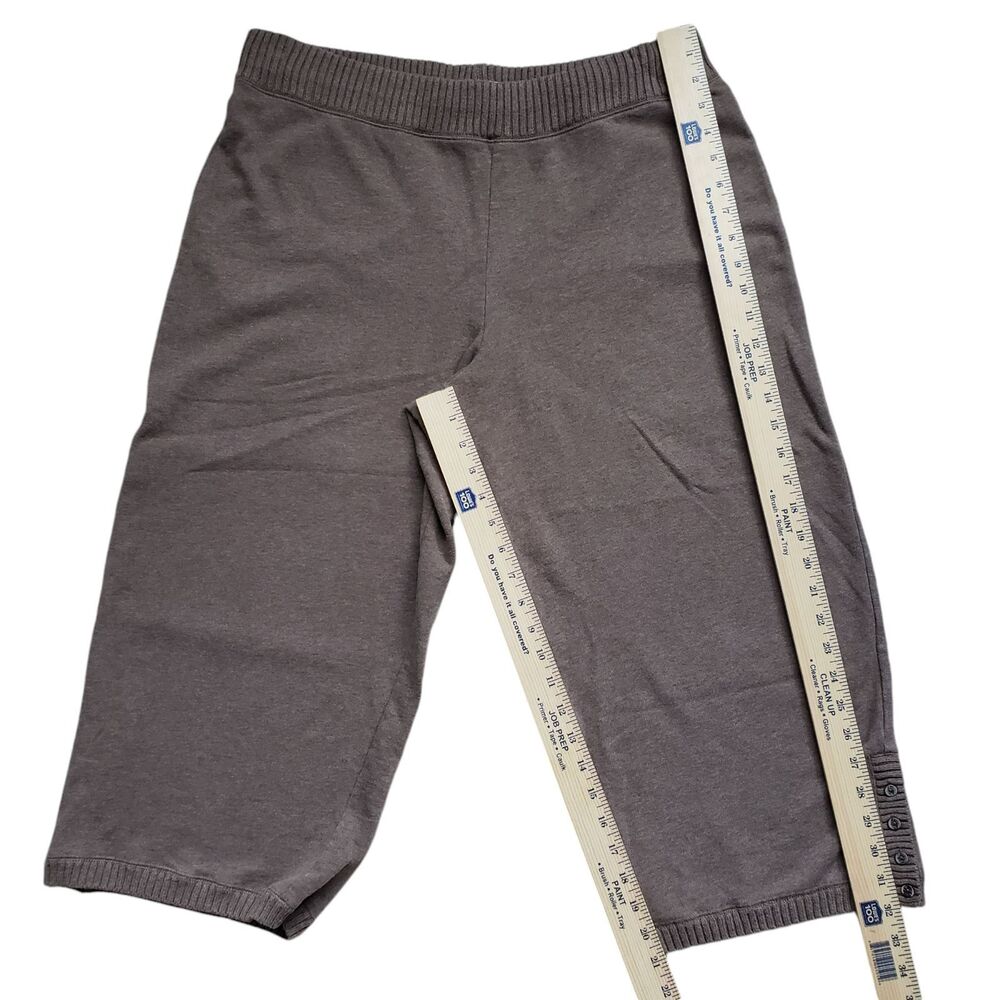 J Jill Crop Capri Pants Womens LP Large Petite Brown Stretch - Picture 6 of 14